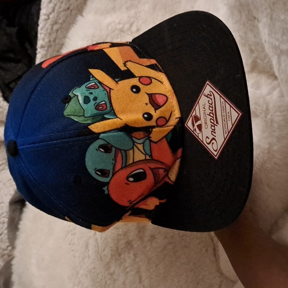POKÉMON The Original Starters Blue Gradient Snapback Cap Hat - Picture 5 of 13